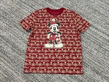 Men's Disney Mickey Mouse Merry and Bright Size Small Holiday T-Shirt Christmas picture