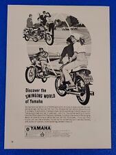 1966 YAMAHA TWIN JET 100 MOTORCYCLE ORIGINAL PRINT AD 