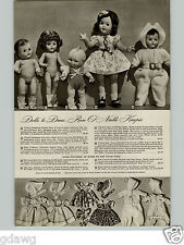 1944 PAPER AD 4 Pg Doll Kewpie Rose O'Neill Effanbee Brother Sister Bride Cape picture