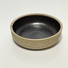 Vtg Mid Century Modern Ceramic Small Bowl Catch All MADE IN IRELAND Black MCM picture
