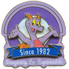 Disney Pin 59704 WDW Gold Card Character Figment Imagining Since 1982 LE 1500 picture