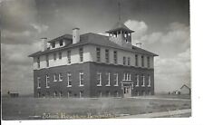 RPPC Real Photo Postcard North Dakota Bowbells School House Posted 1910 picture