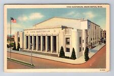 Grand Rapids MI-Michigan, Civic Auditorium, Antique, Vintage c1939 Postcard picture