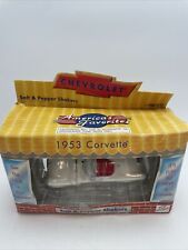 Enesco 1953 Chevrolet Corvette Salt & Pepper Shakers With Box.23A picture