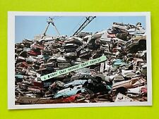 Found PHOTO of Old Rusty Wrecked Cars at Auto Wrecking Junkyard Art Exhibit picture