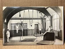 GYMNASTS rehearsing in early gymnasium c1910 RPPC POSTCARD 4/4 picture