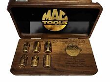 Mac Tools Limited Edition 2005 Gold Vintage Collectors 6 PC. 3/8” Socket Set picture