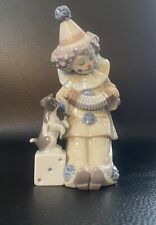Vintage LLADRO Pierrot Concertina Clown With Puppy Dog retired Jose Puche #5279 picture