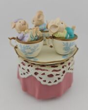 Enesco Music Box Mice Spin in Teacups Tea For Two Song Mouse picture