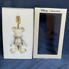 BNIB Disney X Baublebar Mickey Mouse Bag Backpack Charm Keychain in Ivory Pearls picture