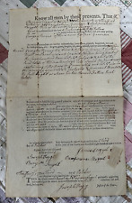 1807 DEED OF BURLEIGH LAND  * OSSIPEE, NEW HAMPSHIRE  * SCEGGLE TO STEVENS picture