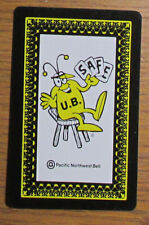 Vintage '80s PNB Pacific Northwest Bell U.B. Safe Playing Cards Safety Promotion picture