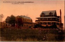 Allerton Gables and the Sylvester Hotels, Allerton MA c1908 Vintage Postcard M36 picture