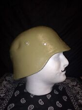 Original Restored WW2 German Textured Apple Green M40 Helmet (Curved Visor) ET68 picture
