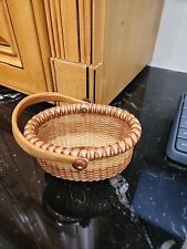 AUTHENTIC NANTUCKET ROUND MINI BASKET BY LARRY & JUNE BREWSTER picture