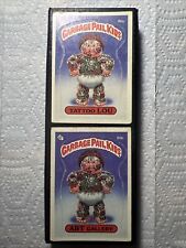 1985 Topps Garbage Pail Kids Tattoo Lou #80a + Art Gallery #80b - Poor picture
