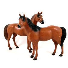 Blue Ribbon Ranch Horses Stallion Mare Models Toys Brown 9 Inches (2 Pcs) picture