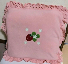 Mother Garden Wild Strawberry Cushion Pillow Pink Used Discontinued Very Rare picture