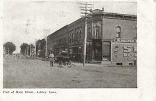 Vintage Postcard Part of Main Street Ackley IOWA  picture