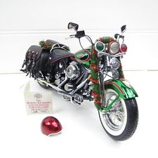 HARLEY-DAVIDSON 2001 SPRINGER SOFTAIL CHRISTMAS - FRANKLIN MINT 1:10 MOTORCYCLE picture