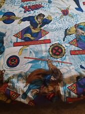 Vintage X-Men Fitted Bed Sheet Twin 1994 Marvel Comics All Over Print picture