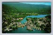 Wolfeboro NH-New Hampshire, Aerial View, Lake Winnipesaukee, Vintage Postcard picture