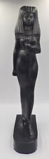 Vintage Egyptian Lady Touy Black Resin Heavy Figurine Statue Egypt Harem Chief picture