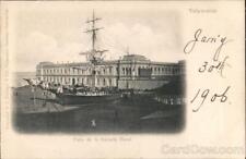 Chile Valparaiso Patio de la Escuela naval Postcard Vintage Post Card picture
