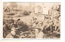 RPPC Company M 6th Training Regiment @ Mess Plattsburg NY 1916 WWI Postcard-BR1 picture