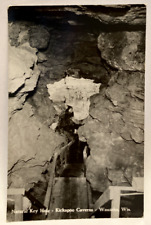 RPPC Natural Key Hole, Kickapoo Caverns, Wauzeka, Wisconsin WI Postcard picture