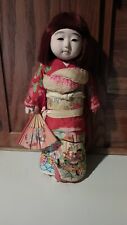 RARE RED HAIR Ichimatsu-Ningyo Doll  Japan vintage figure antique  picture