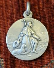 St. Rocco Vintage & New Sterling Medal Catholic France Patron Of Dogs & Plagues picture