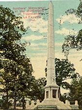Atq 1911 Ephemera Lithograph Postcard Soldier’s Monument Battle Of Tippecanoe IN picture