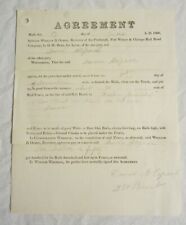 PITTSBURGH, FORT WAYNE & CHICAGO Rail Road -- Fence Construction Agreement, 1860 picture