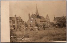Vintage NEW HAMPTON Iowa RPPC Real Photo Postcard ST. JOSEPHS CHURCH GROUNDS picture