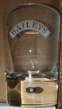 Baileys Irish Cream Liqueur Glass with Etched Logo Bubble Base Cocktail Bar picture
