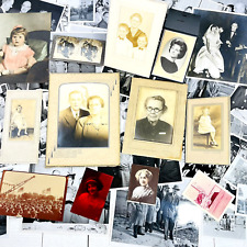 VTG Photographs Men Women Children 1800 1920s 1930s 1940s 50s MCM 70s 2lbs 13oz picture