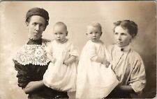 RPPC Hamilton Missouri Women with Cute Babies c1910 Postcard V10 picture