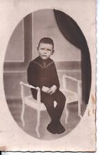 CPA Portrait - Medallion, Young Boy Sitting picture