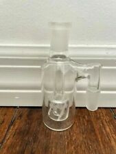 14MM CLEAR GLASS WATER PIPE ASH CATCHER CLEAR ENCASED SHOWER HEAD PERC 90DEGREE picture