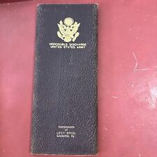 Levy Bros. Louisville WW2 US Honorable Discharge  Leather Folder Case picture