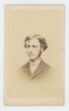 Antique ID'd CDV c1870s Handsome Man Named John J. Merrill Sideburns Corey, PA picture