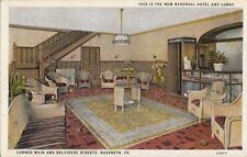 Postcard New Baronial Hotel + Lobby Nazareth PA  picture