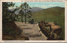 Wildcat Point Colorado Two c1920's Cars Steep Road Lariat Trail Lookout MT. picture