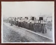 1932 Depression era march on Washington AP Type 1 wire photo 7x9