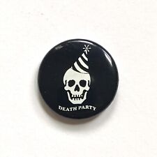 Glow in the dark Death Party skull button, Pin, Art, Fashion, Brand, Accessory picture