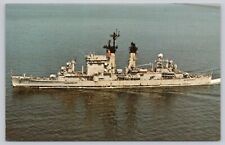 USS Albany CG-10 Postcard US Navy Oregon Class Heavy Cruiser Military Warship picture