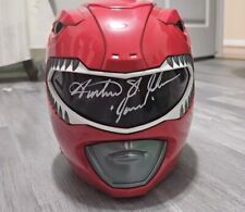 Austin St John Signed Hasbro Red Ranger Lightning Helmet With COA picture