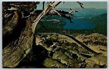 Postcard Donner Lake From Donner Summit, Aerial View, California Unposted picture