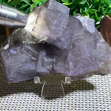 1100g Natural FLUORITE CLUSTER quartz crystal mineral specimens healing A13 picture